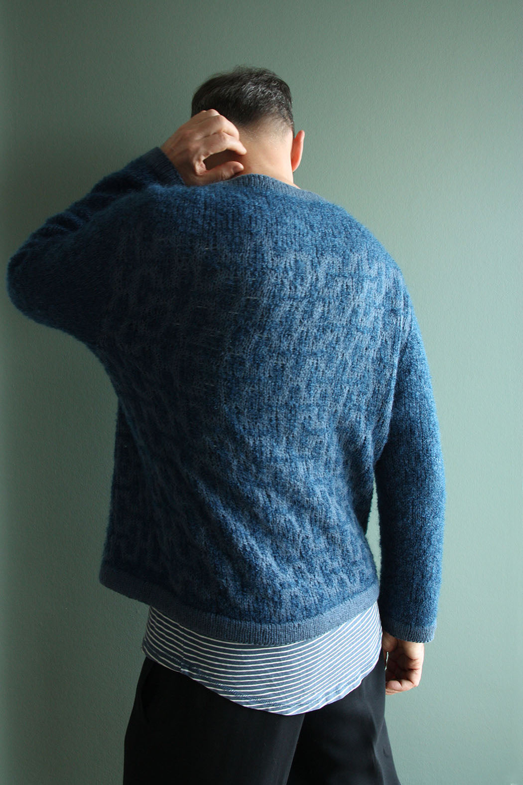 HANSEATIC SWEATER | Bouclé Pullover mit U-Boot Ausschnitt