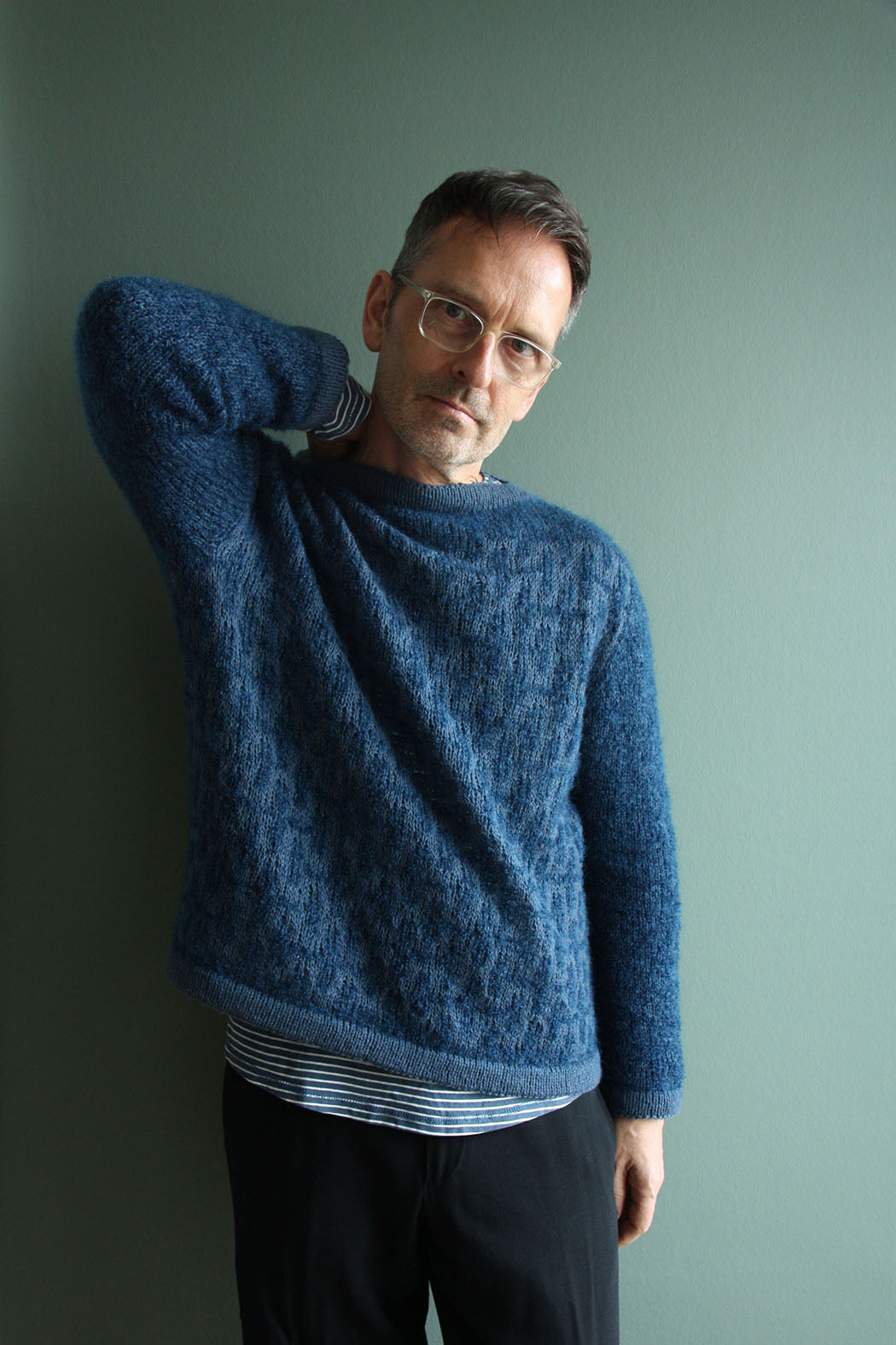 HANSEATIC SWEATER | Bouclé Pullover mit U-Boot Ausschnitt