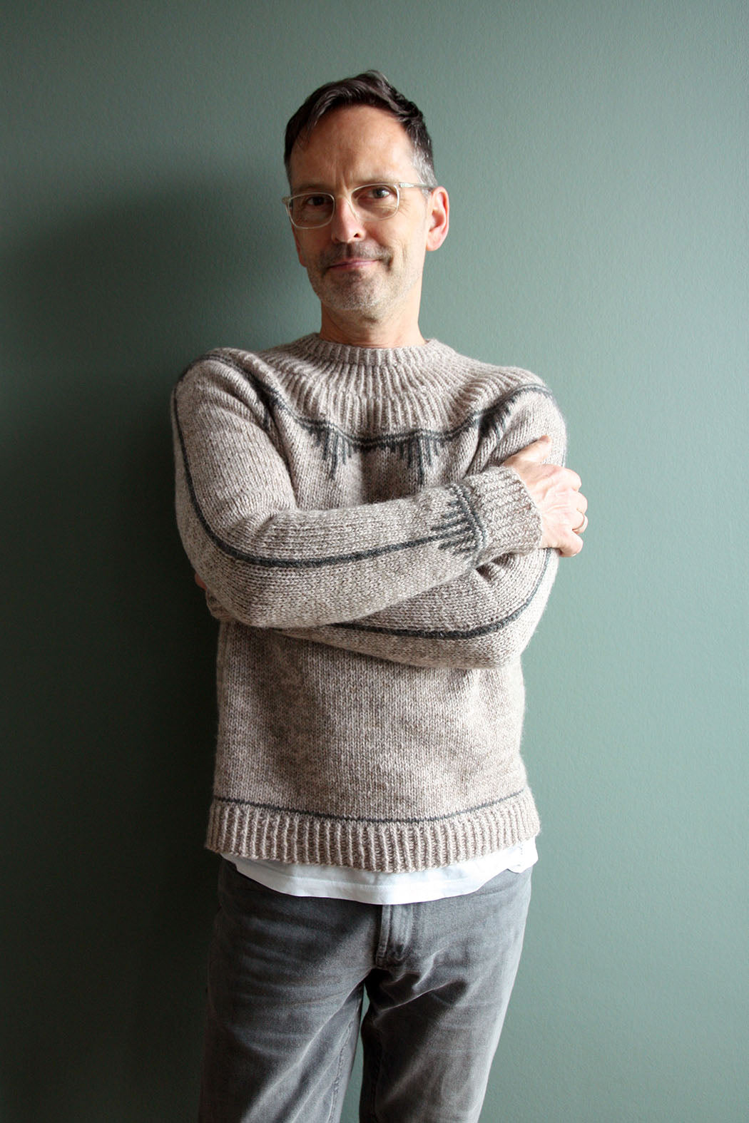 Mårvej Sweater Light in Isager Jensen Yarn mit Alpaca 1 und Silk-Mohair