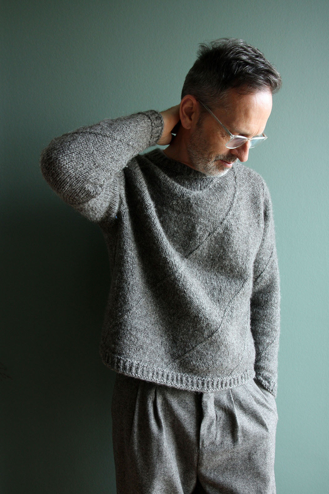 WHELK SWEATER | Pullover mit Rundpasse im Strukturmuster