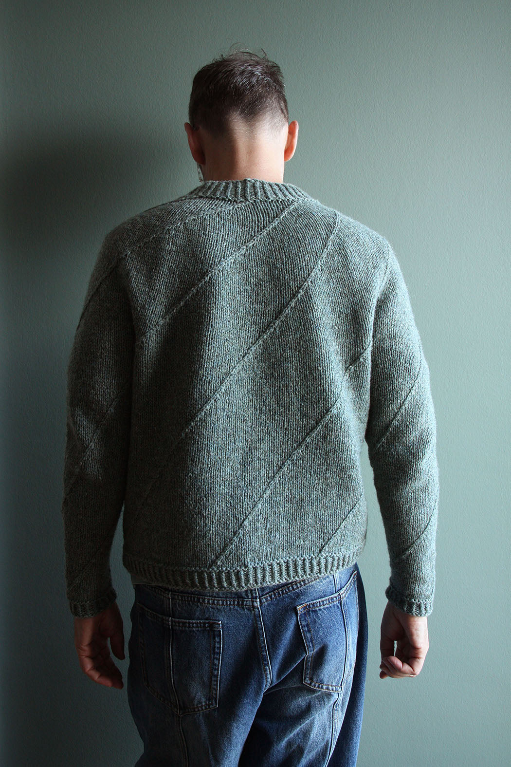 WHELK SWEATER | Pullover mit Rundpasse im Strukturmuster