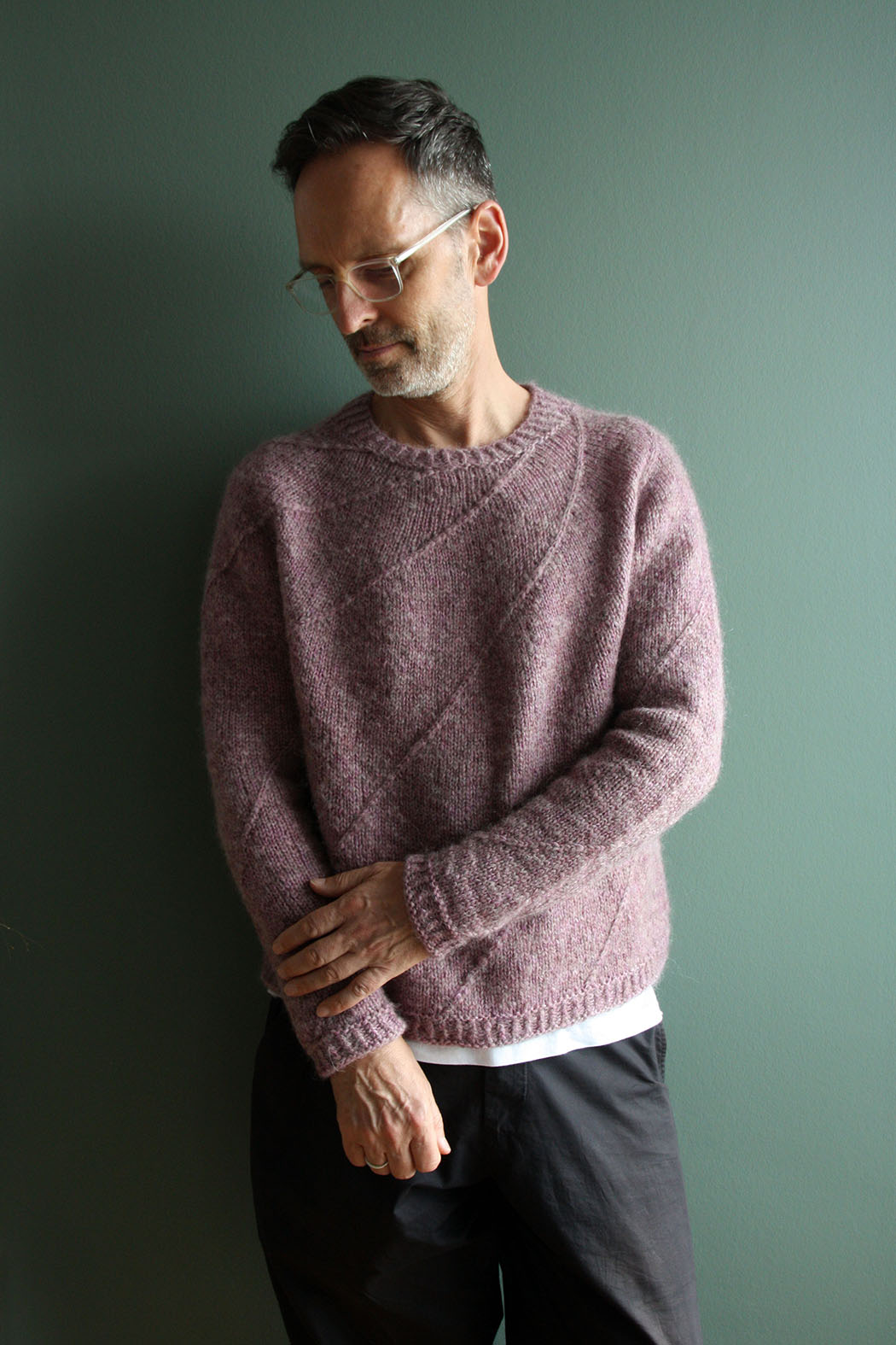 WHELK SWEATER | Pullover mit Rundpasse im Strukturmuster