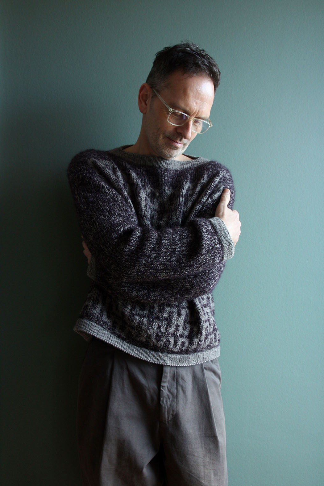 HANSEATIC SWEATER | Bouclé Pullover mit U-Boot Ausschnitt