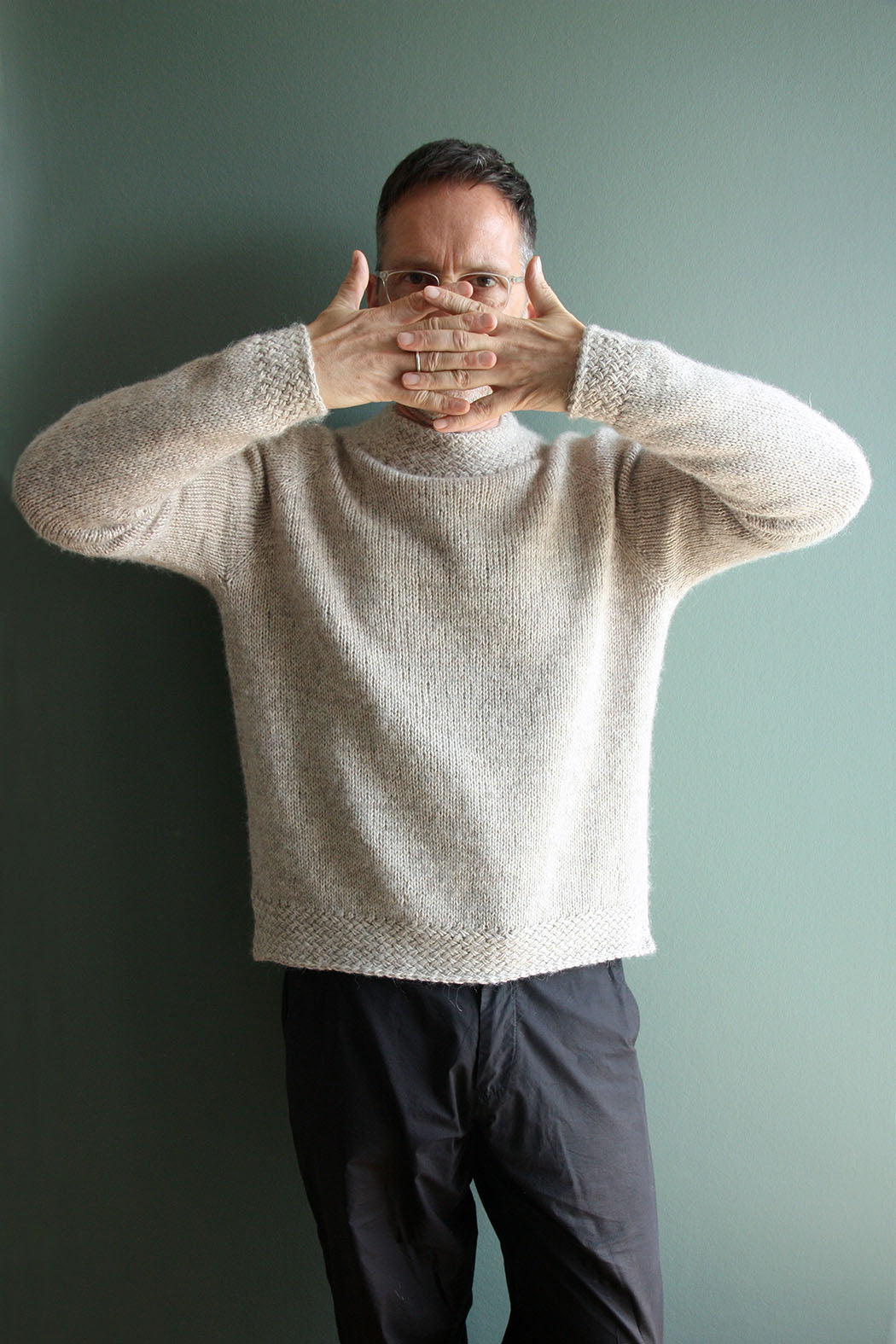 LOOM SWEATER | trøje med strukturmønster “vævede masker“