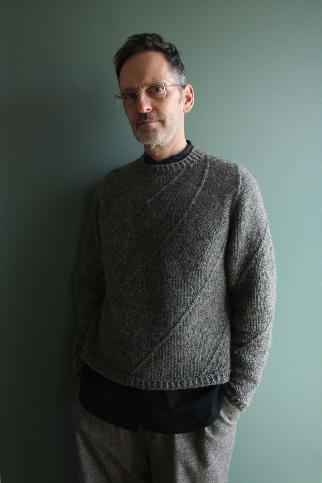 WHELK SWEATER | Pullover mit Rundpasse im Strukturmuster