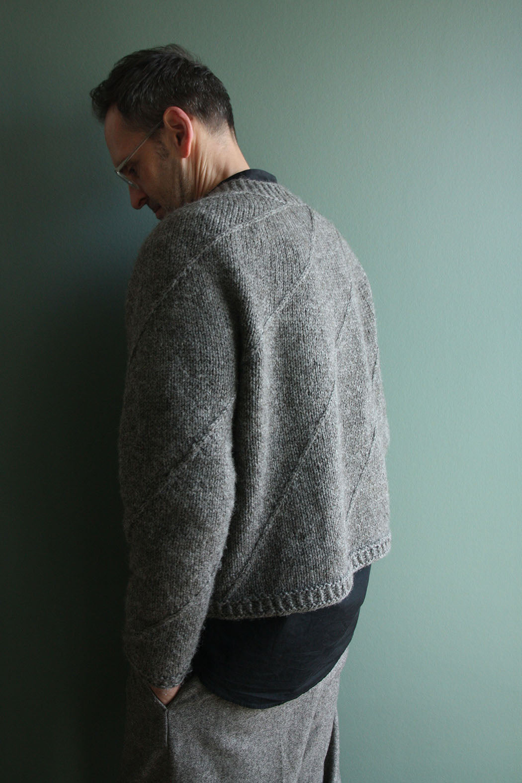 WHELK SWEATER | Pullover mit Rundpasse im Strukturmuster